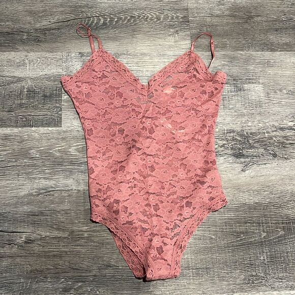 Anthropologie NWT Sabrina V-Neck Lace Bodysuit - S - Picture 5 of 7